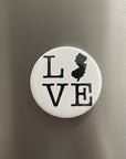 Round NJ-Themed Fridge Magnet - LOVE with Jersey State - Home & Lifestyle