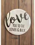 Round NJ-Themed Fridge Magnet - Love You to the Diner & Back - Home & Lifestyle