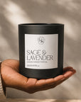 Matte Glass Hand-Poured Candles (10 oz)
