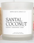 Matte Glass Hand-Poured Candles (10 oz)