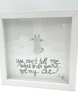 Sea Glass Art - Animal Themed - Not My Cat - Housewares