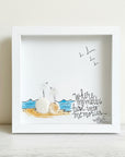Sea Glass Art - Animal Themed - Where Moments Turn into Memories w/ Birds - Housewares