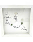 Sea Glass Art - Family Themed - Dad Anchor - Housewares