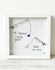 Sea Glass Art - Family Themed - Fishing Buddy - Housewares