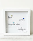 Sea Glass Art - Family Themed - Forever Family - Housewares