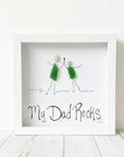 Sea Glass Art - Family Themed - My Dad Rocks - Housewares