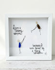 Sea Glass Art - Family Themed - Strong Woman - Housewares