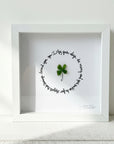 Sea Glass Art - Friendship Themed - Clover Blessing - Housewares