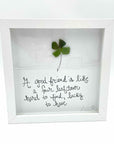 Sea Glass Art - Friendship Themed - Clover Friend - Housewares