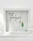 Sea Glass Art - Friendship Themed - Forever Friend - Housewares
