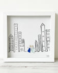 Sea Glass Art - Love Themed - City Skyline - Housewares