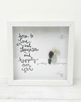 Sea Glass Art - Love Themed - Here’s to Love and Laughter... Happily Ever After - Housewares