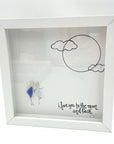 Sea Glass Art - Love Themed - Moon and Back - Housewares