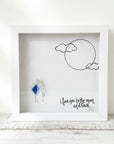 Sea Glass Art - Love Themed - Moon and Back - Housewares