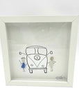 Sea Glass Art - Love Themed - VW Bride & Groom - Housewares