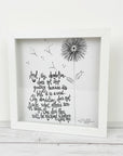 Sea Glass Art - Motivational/ Inspirational - Dandelion Does Not Stop - Housewares