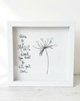 Sea Glass Art - Motivational/ Inspirational - Dandelion - There is a Magic... - Housewares