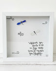 Sea Glass Art - Motivational/ Inspirational - Dragonfly Happy - Housewares