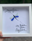 Sea Glass Art - Motivational/ Inspirational - Dragonfly Heaven - Housewares