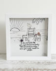 Sea Glass Art - Motivational/ Inspirational - End of Day - Sandy, Salty, Peaceful - Housewares
