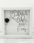 Sea Glass Art - Motivational/ Inspirational - Inhale/Exhale Snail - Housewares
