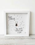 Sea Glass Art - Motivational/ Inspirational - Keep Shining - Housewares