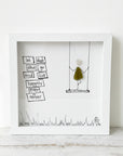 Sea Glass Art - Motivational/ Inspirational - Let S*it Go - Housewares