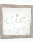 Sea Glass Art - Motivational/ Inspirational - Let Them - Housewares