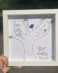 Sea Glass Art - Motivational/ Inspirational - Little Seeds Mighty Trees - Housewares