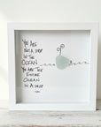 Sea Glass Art - Motivational/ Inspirational - Ocean Drop - Housewares