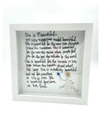 Sea Glass Art - Motivational/ Inspirational - She was beautiful...Soul - Housewares