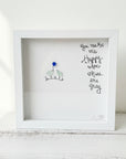 Sea Glass Art - Motivational/ Inspirational - Skies are Gray Birds - Housewares