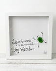 Sea Glass Art - Motivational/ Inspirational - Stay Weird Frog - Housewares