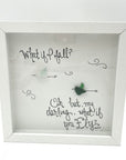 Sea Glass Art - Motivational/ Inspirational - What if I Fly Bird - Housewares