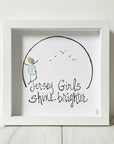 Sea Glass Art - New Jersey Themed - Jersey Girls Shine Brighter - Housewares