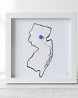 Sea Glass Art - New Jersey Themed - Morristown - Housewares