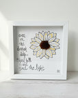 Sea Glass Art - Plant Themed - Sunflower - Find the Light - Housewares