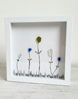 Sea Glass Art - Plant Themed - Wildflowers