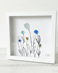 Sea Glass Art - Plant Themed - Wildflowers