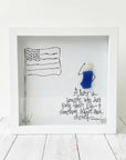 Sea Glass Art - Profession Themed - Military Hero - Housewares