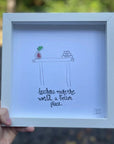 Sea Glass Art - Profession Themed - Teacher 4 - Teachers Make World Better - Housewares