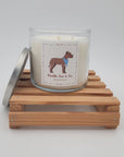 Vanilla Joe & Co. Dog Candle - 18 oz 3 Wick - Rescue