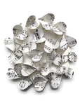 Vintage Sheet Music Paper Heart Garland