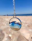 "Waves of Life" Sterling Silver & Resin Necklace