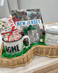 Welcome Home/Housewarming Gift Set - New Jersey Shaped Basket - Local Goods Gift Boxes