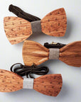 Wooden Bow Tie - Apparel & Accessories
