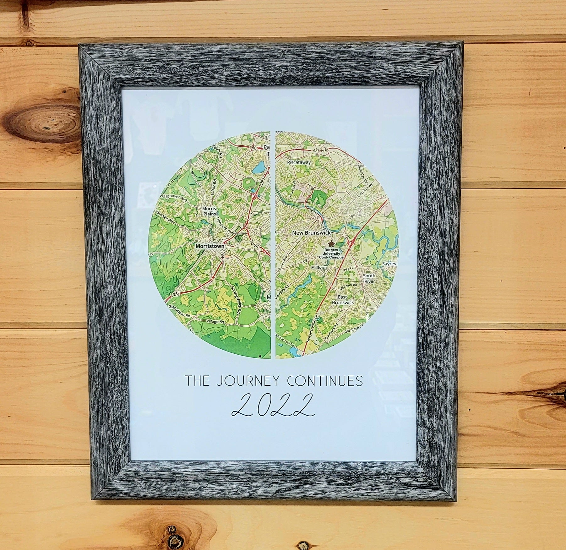 Custom &quot;The Journey Continues&quot; Framed Print