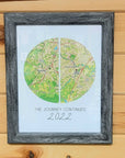 Custom "The Journey Continues" Framed Print