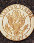 Laser Cut Wood Coasters Armed Forces - Army - Home & Lifestyle