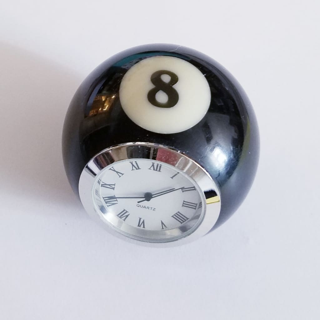 Billiard Ball Clock - 8 - Home &amp; Lifestyle